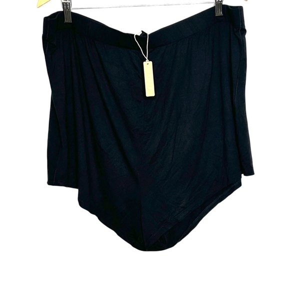 Skims Kim Kardashian Black Onyx Sleep Short Cami Set Relaxed Soft Plus Size 2X - Picture 4 of 12